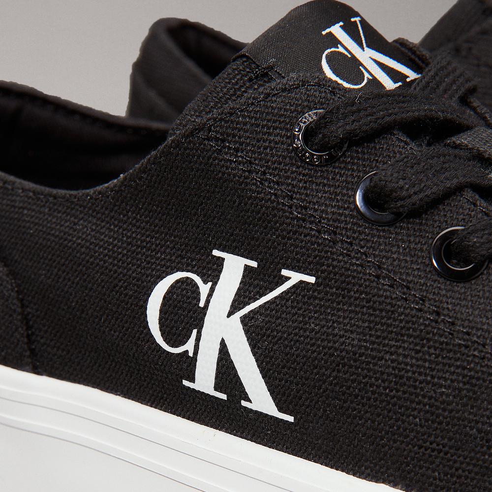 Boty Calvin Klein Vulc Flatform Low CV MG YW0YW01763-0GM - černé
