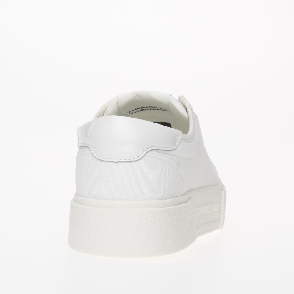Boty Tommy Jeans Floxing Flatform EN0EN02480-YBL - bílé
