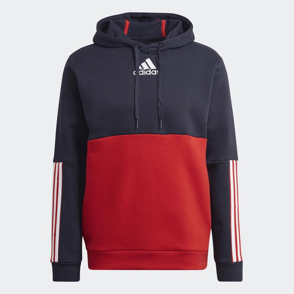 Mikina adidas Essentials Colorblock Fleece Hoodie HL1983 - různobarevné