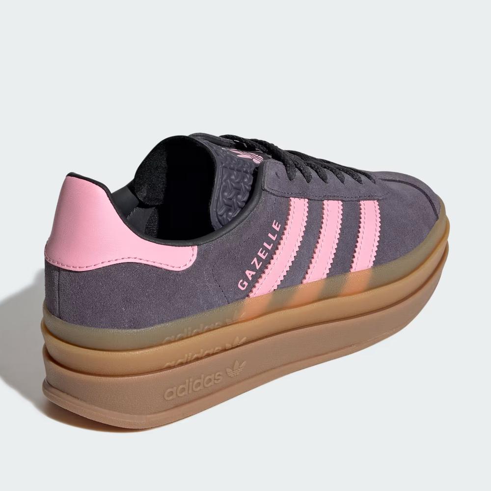 Dětské boty adidas Originals Gazelle Bold J IH6459 - šedivé