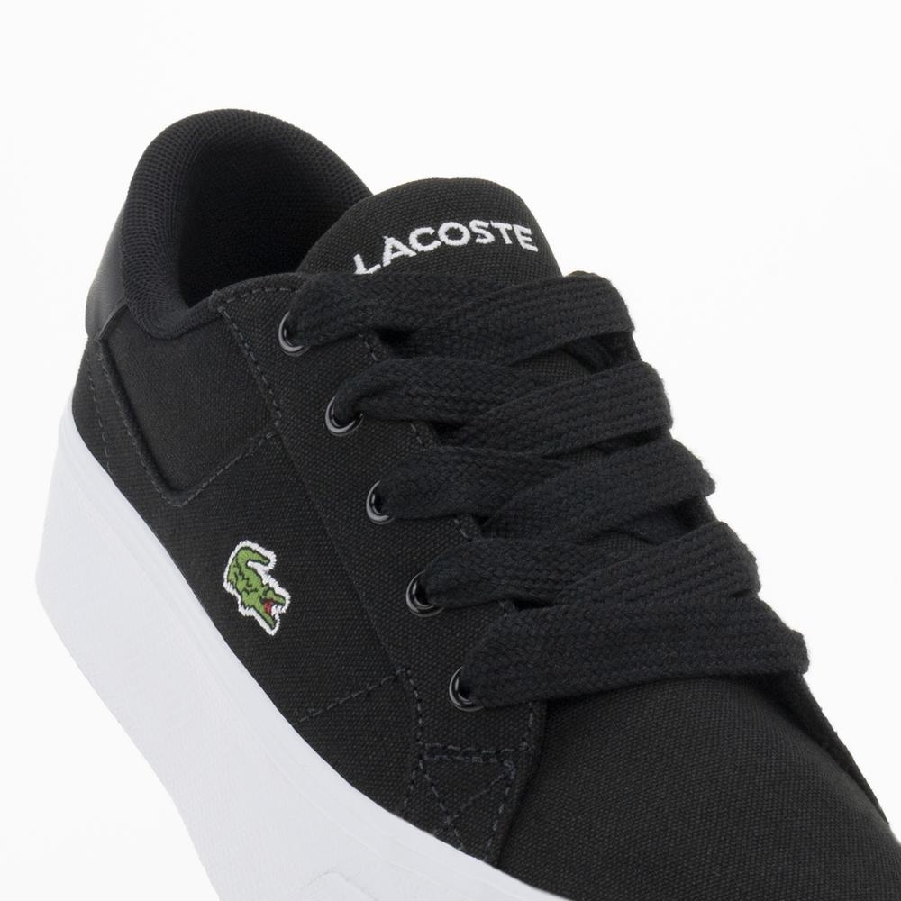 Boty Lacoste Ziane Platform Textile 745CFA0012-312 - černé