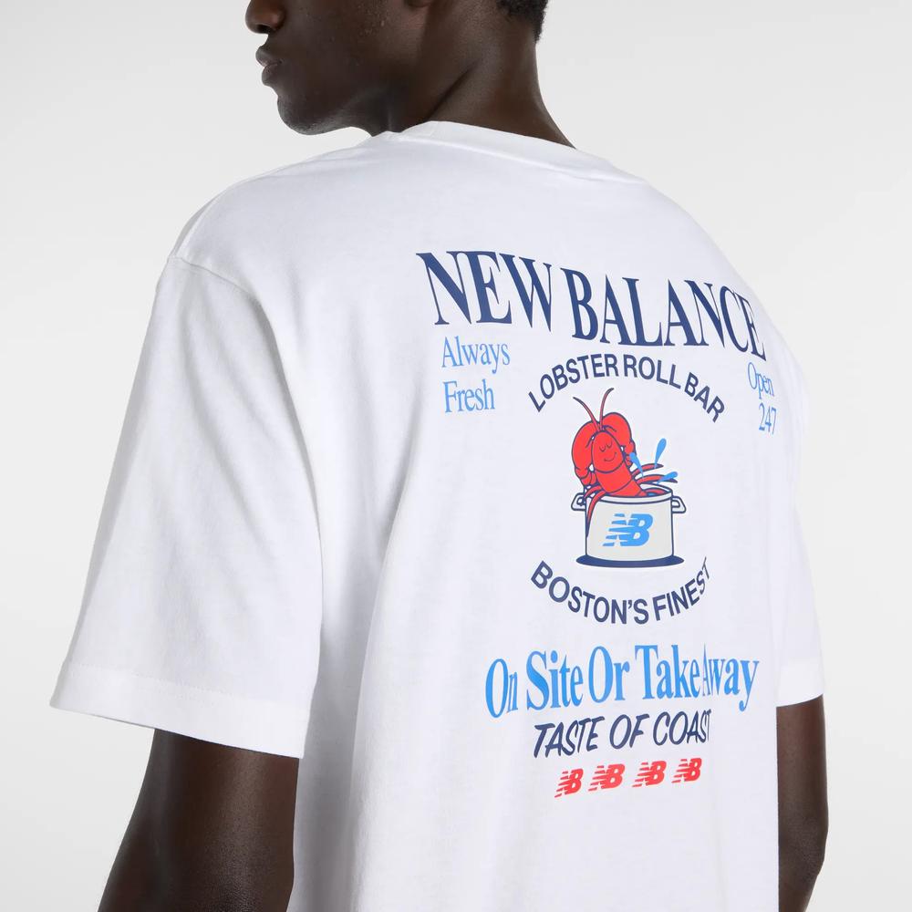 Pánské tričko New Balance MT61Y1F6WT - bílé