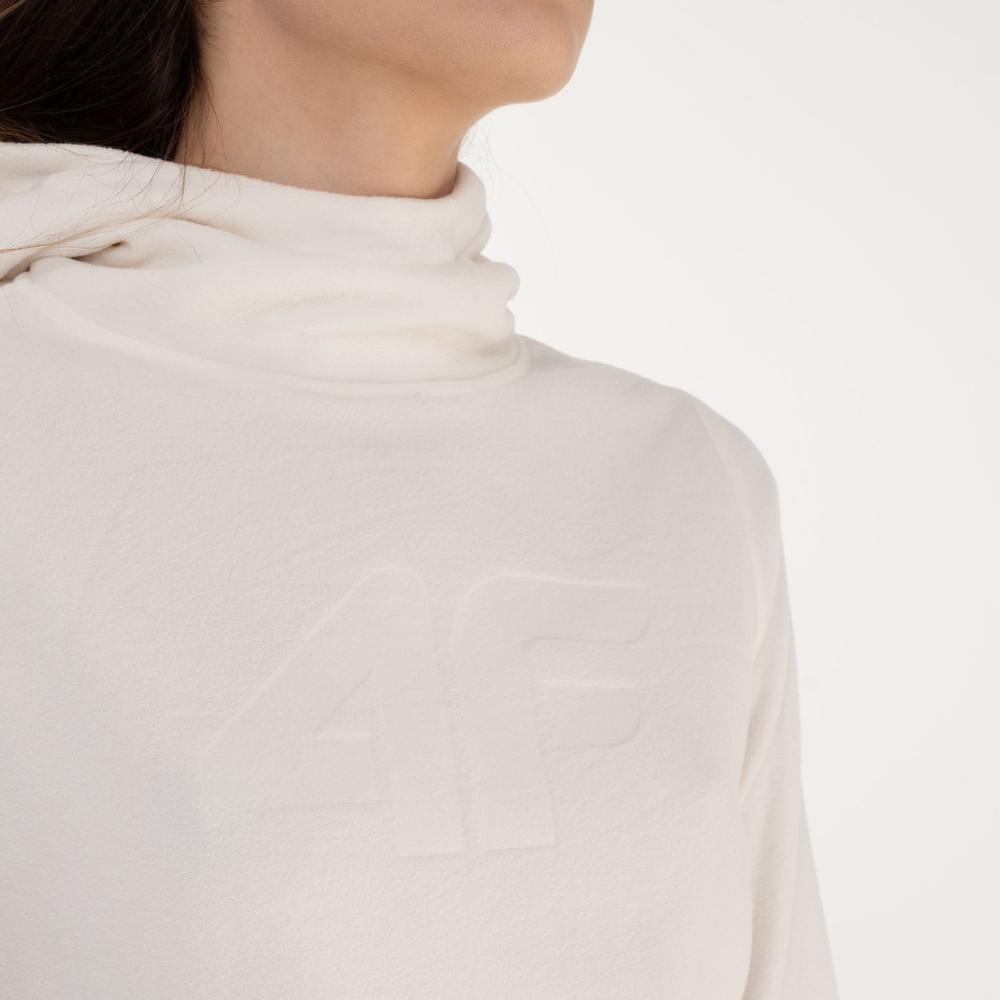 Mikina 4F SS23TFLEF05112S - bílé