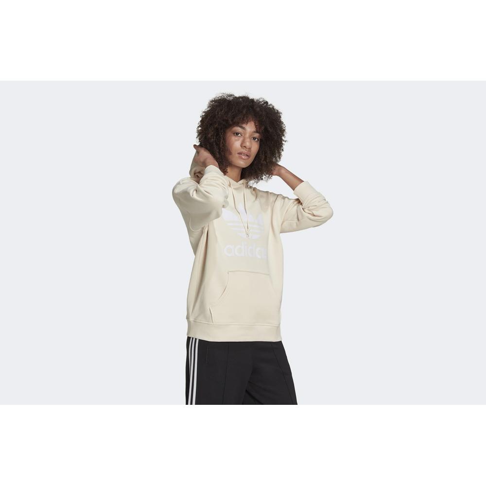 Mikina adidas Originals Adicolor Trefoil Hoodie H33586 - béžové