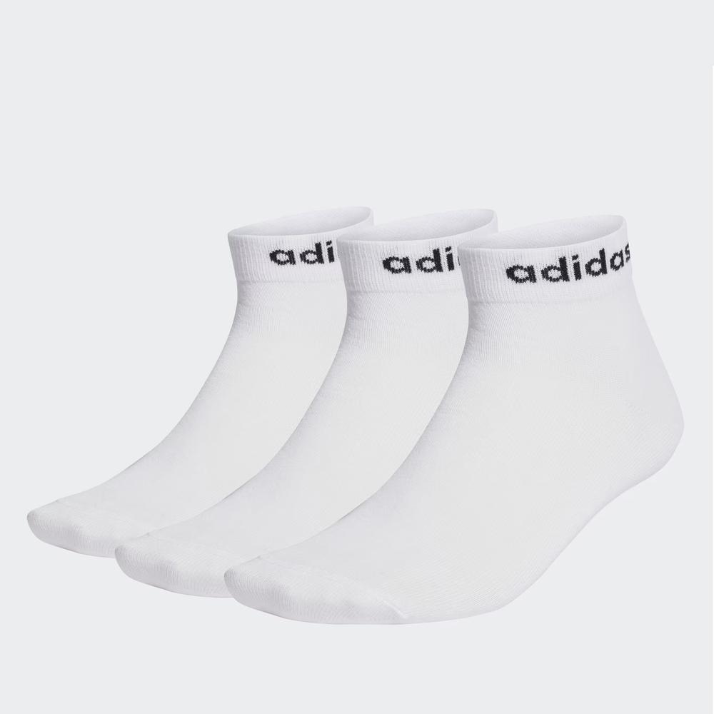 Ponožky adidas Sportswear Think Linear Ankle Socks 3 Pairs HT3451 - bílé