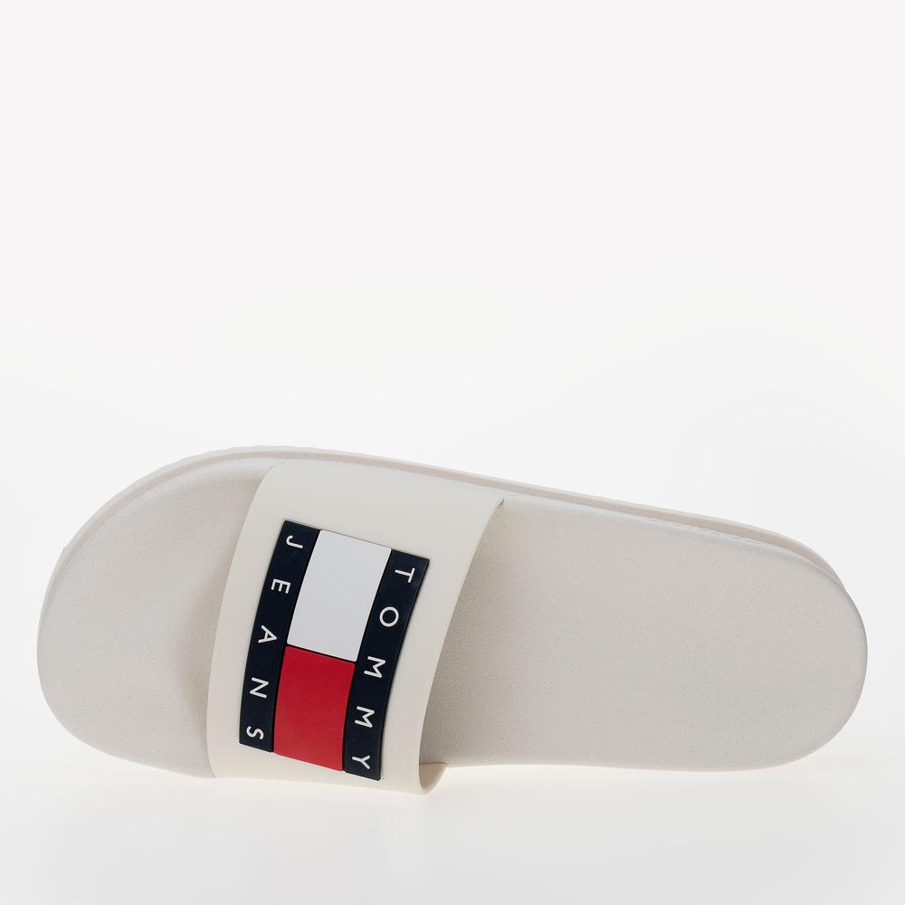 Žabky Tommy Jeans Elevated Flatform EN0EN02451-YBL - bílé