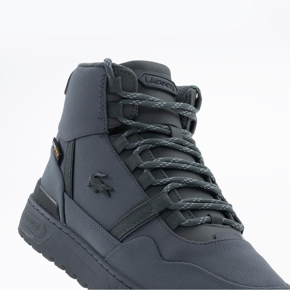 Boty pánské Lacoste T-Clip Winter Mid 225 1 SMA 750SMA0195-17C - šedivé