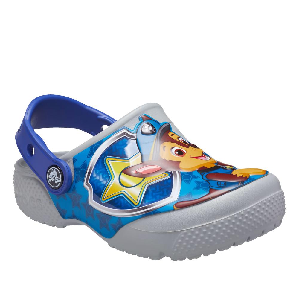 Žabky Crocs Toddler Fun Lab Paw Patrol Patch Clog 207487-007 - šedivé