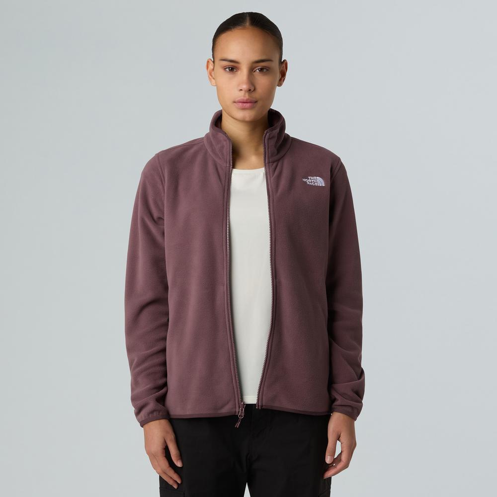 Dámská blúza The North Face 100 Glacier Full-Zip Fleece 0A8D2FBQ71 - bordové
