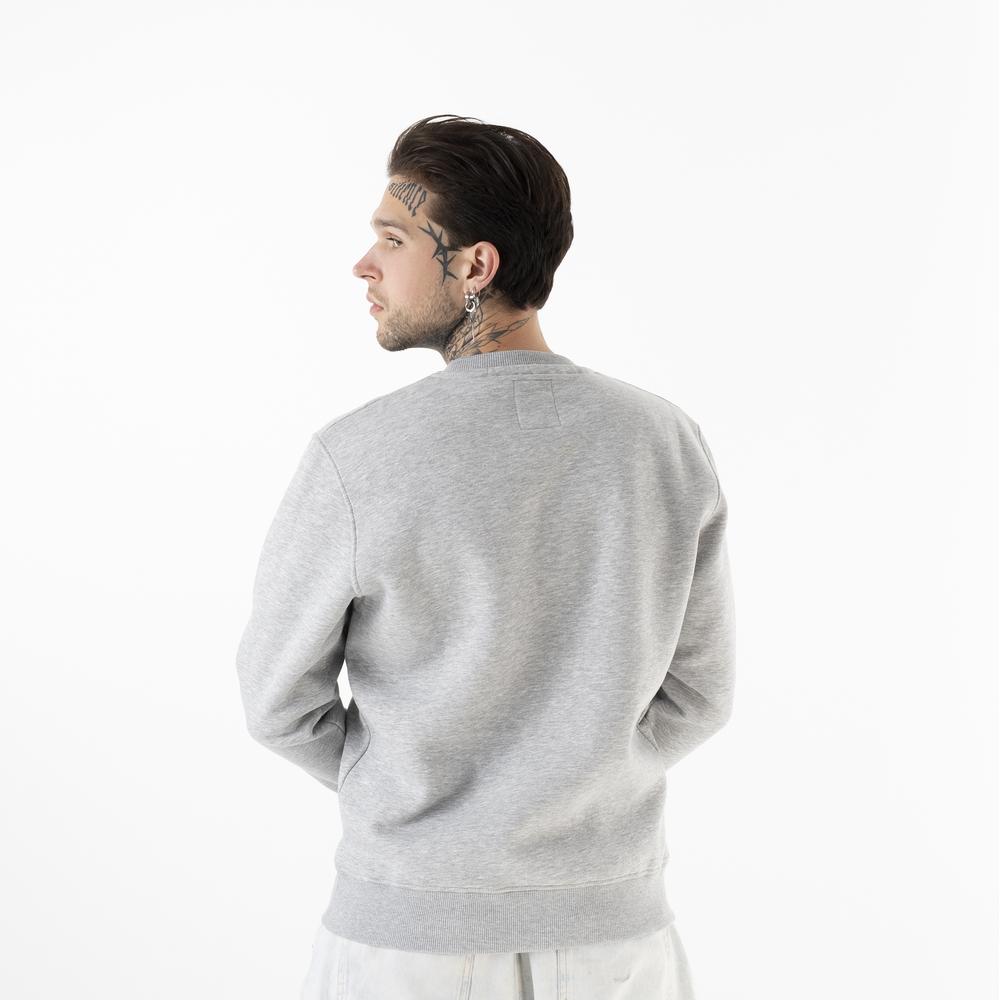 Mikina Alpha Industries Basic Sweater Small Logo 18830717 - šedivé