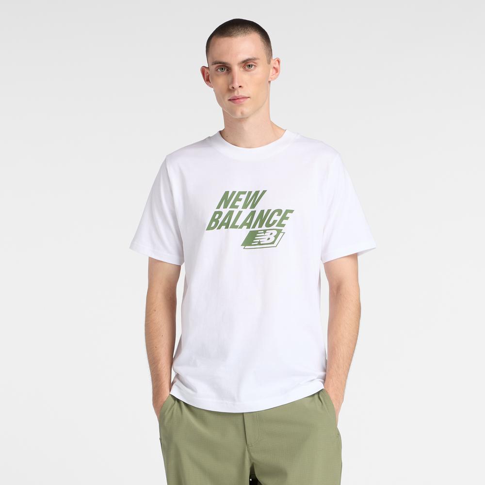 Pánské tričko New Balance MT61H0Z3WT - bílé