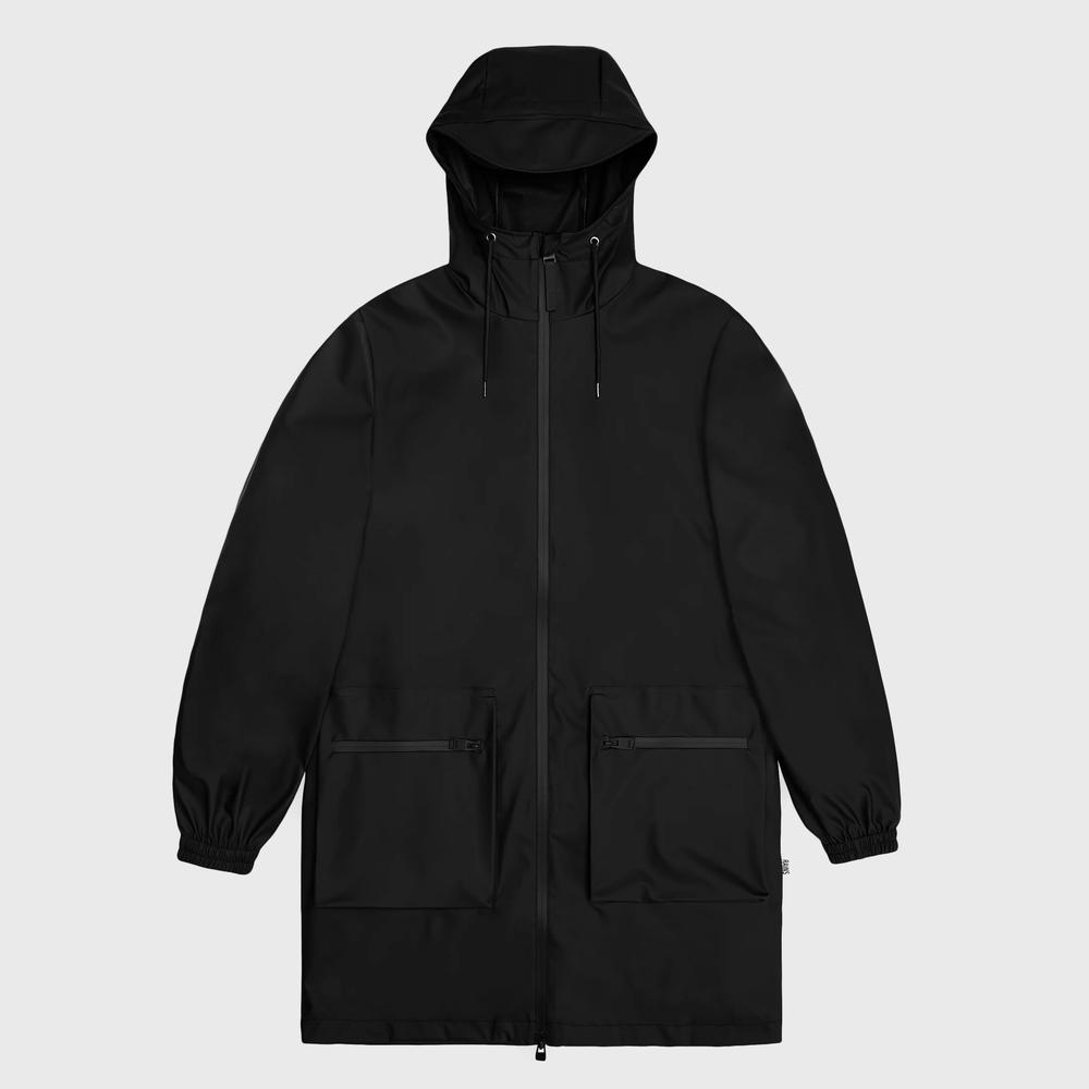 Bunda Rains Cargo Long Jacket 19850-01 - černé