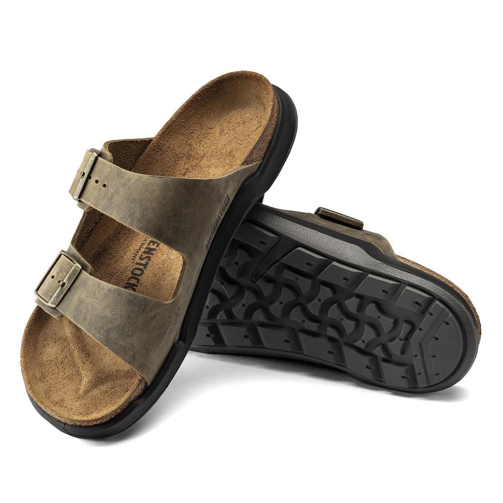 Žabky pánské Birkenstock Arizona Crosstown 1018463 - hnědé