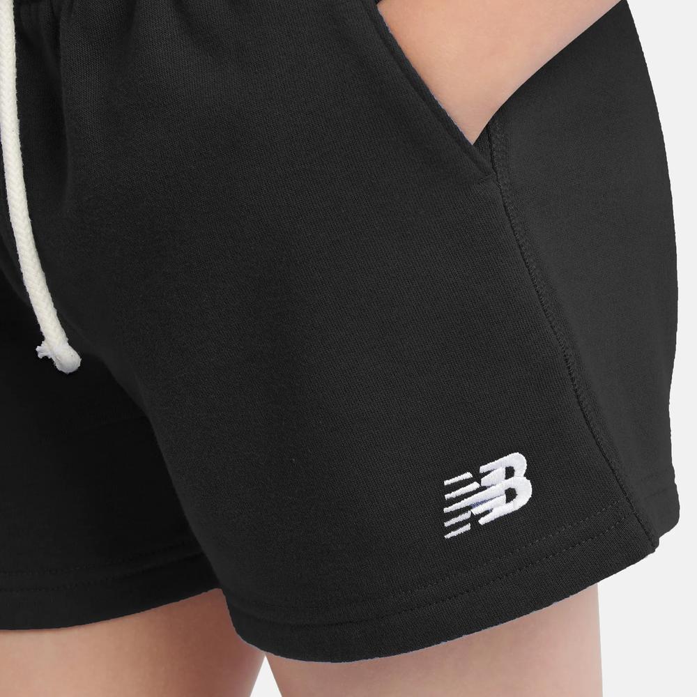 Dětské krátké kalhoty New Balance LAKG0006BK - černé