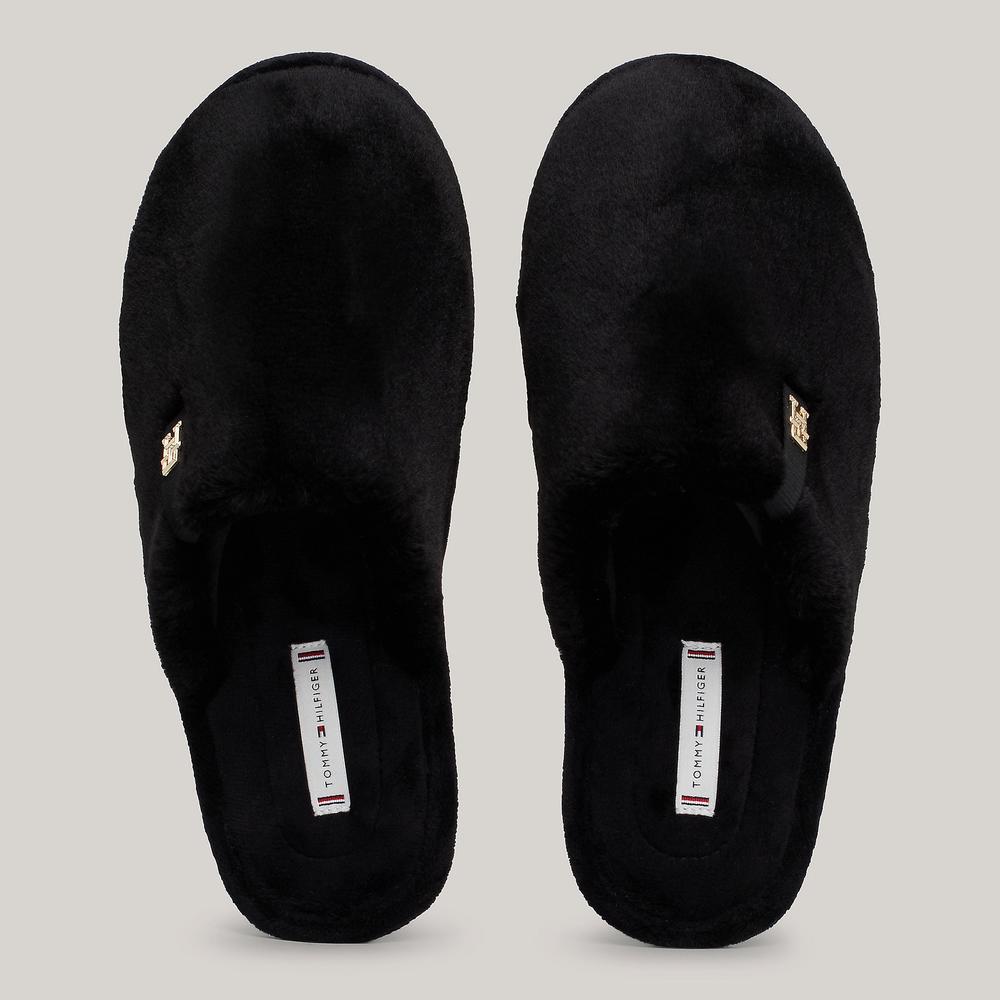 Žabky Tommy Hilfiger Comfort Home Slipper FW0FW08138-BDS - černé