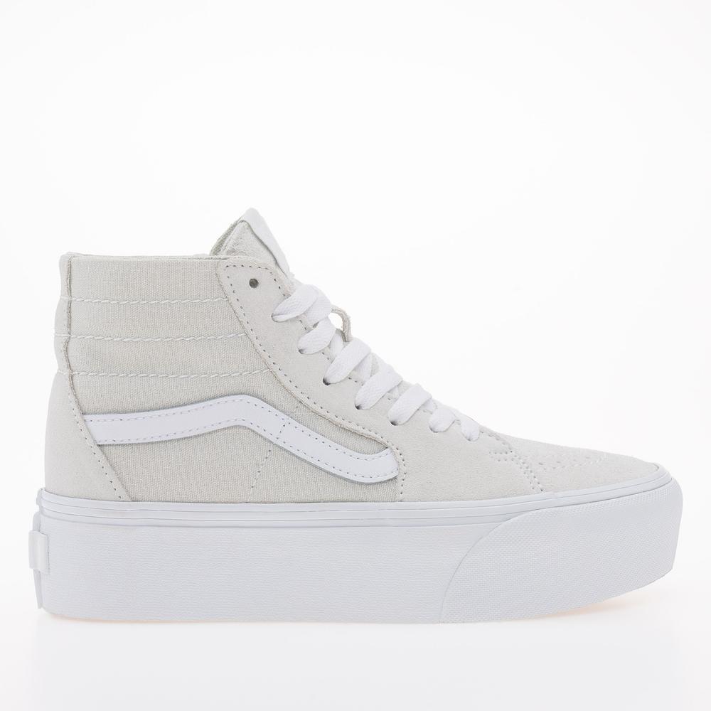 Boty Vans Soft Suede SK8-Hi Tapered Stackform VN0A5JMKBGF1 - šedivé