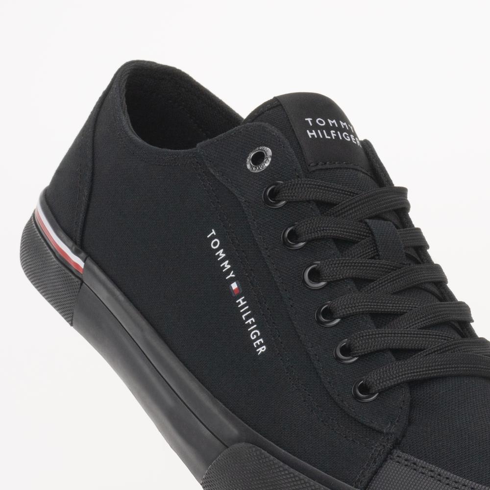 Boty Tommy Hilfiger Corporate Vulc Canvas FM0FM04954-BDS - černé