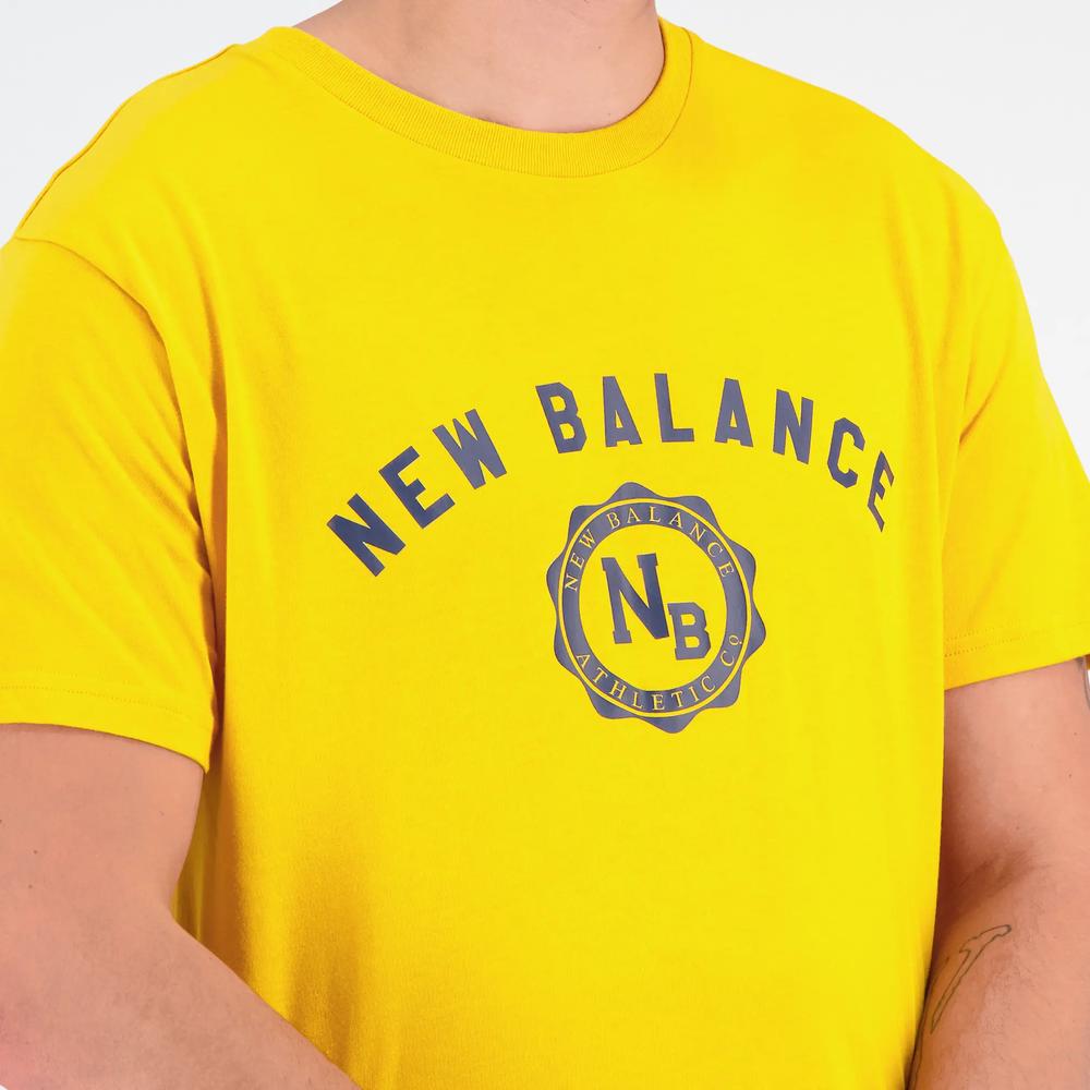 Pánské tričko New Balance MT31904VGL - žluté