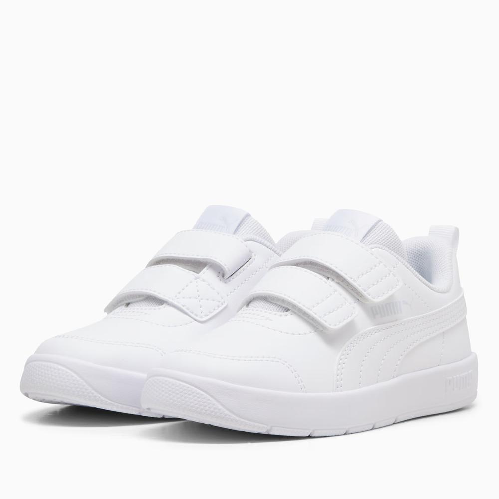 Dětské boty Puma Courtflex V3 V PS 39764202 - bílé