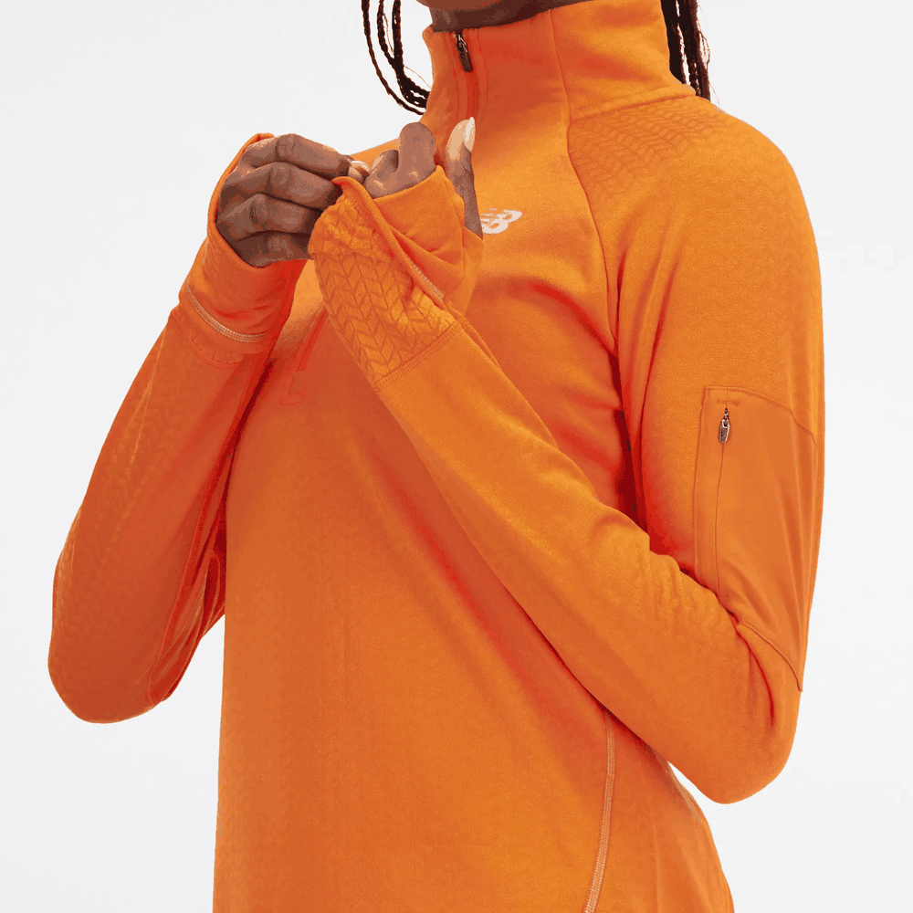Dámská mikina New Balance WT23252CEN – oranžové
