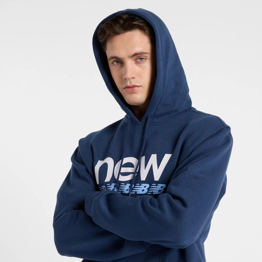 Pánská mikina New Balance MT51941NNY - tmavě modrě