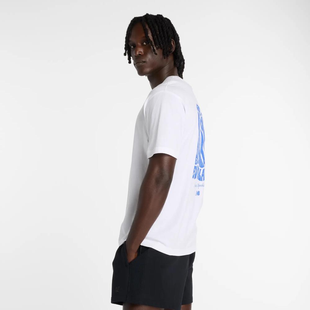 Pánské tričko New Balance MT61B2STWT - bílé