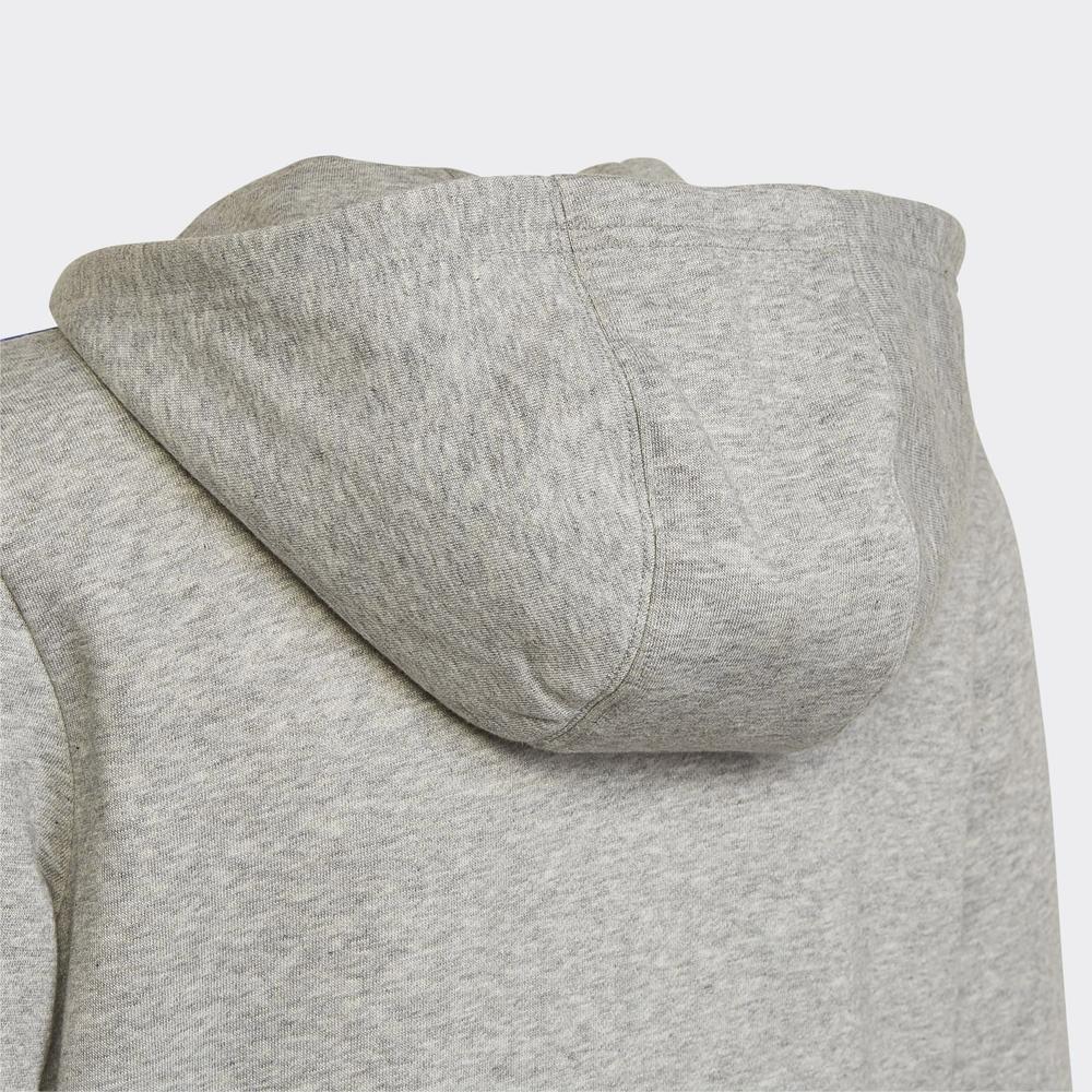 Mikina adidas Essentials 3-Stripes Hoodie HN1915 - šedivé