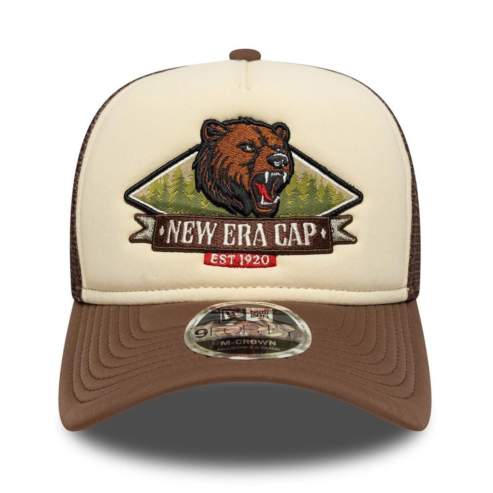 Čepice pánské New Era Graphic 9FORTY M-Crown A-Frame Trucker 60771806 - hnědé