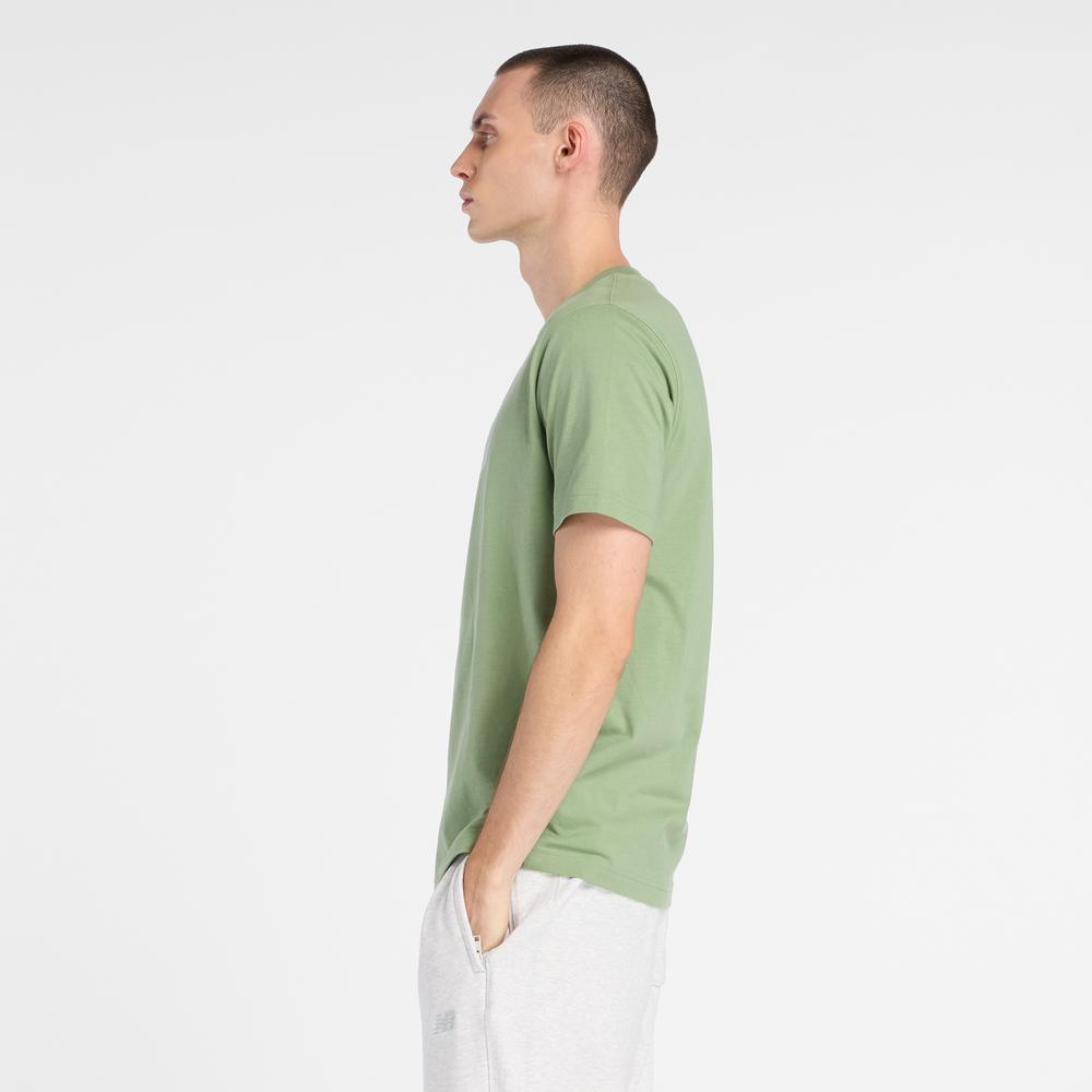 Pánské tričko New Balance MT61C48BAAR - zelené