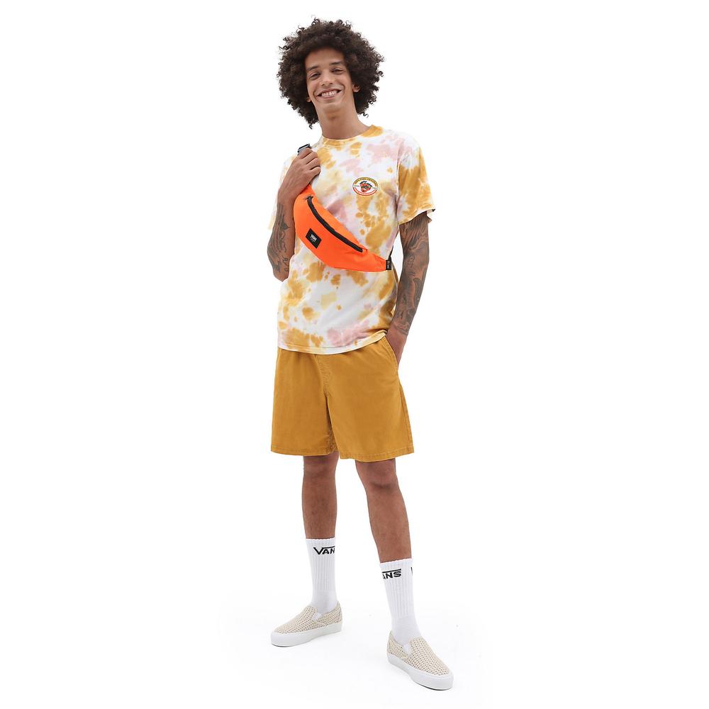 Krátké kalhoty Vans Range Salt Wash Relaxed Elastic VN0A5FKCG4O1 - žluté