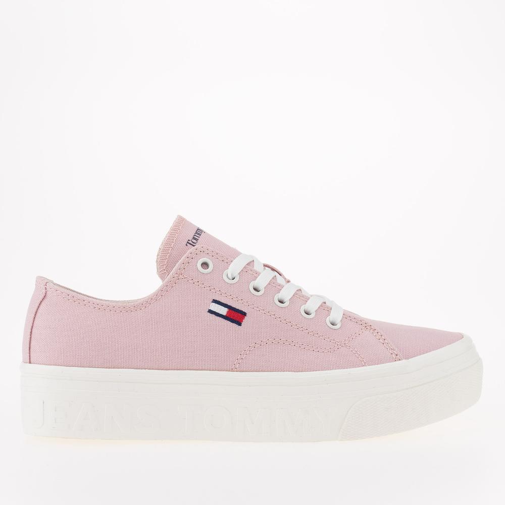 Boty Tommy Jeans Lace-Up Flatform EN0EN02173-TH2 - růžové