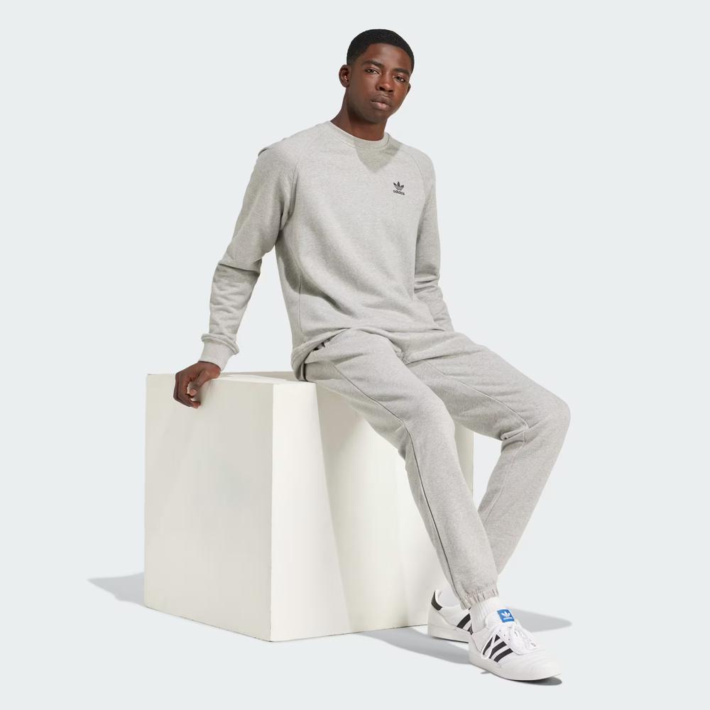 Mikina adidas Trefoil Essentials Crewneck IX7677 - šedivé