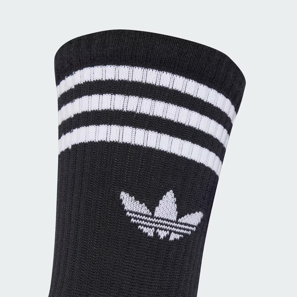 Ponožky unisex adidas Originals 3-Stripies Crew 3 Pairs JV7402 - černé