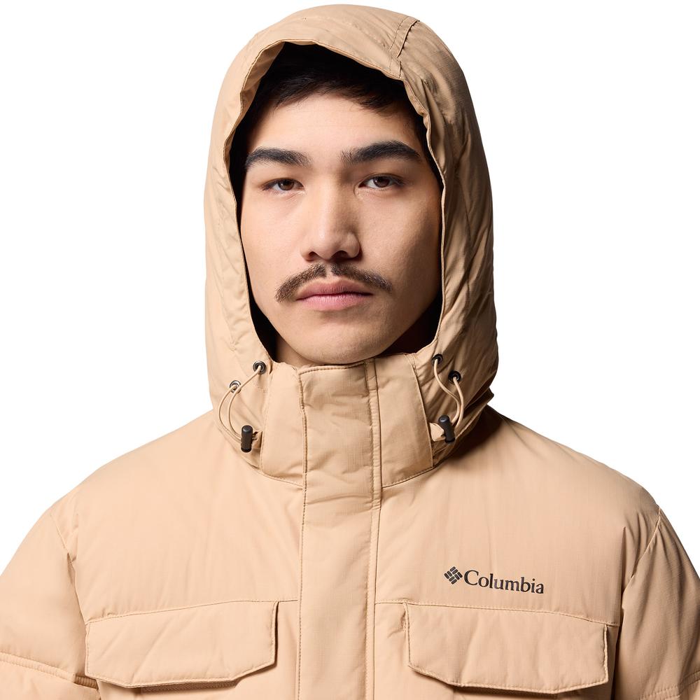 Pánská bunda Columbia Landroamer Hooded Puffer 2088081262 - béžové