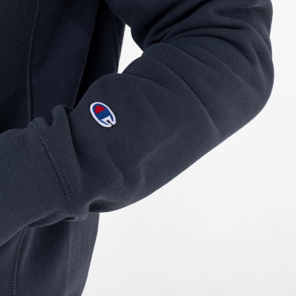Mikina Champion Reverse Weave Fleece Hoodie 217976-BS551 - tmavě modrě