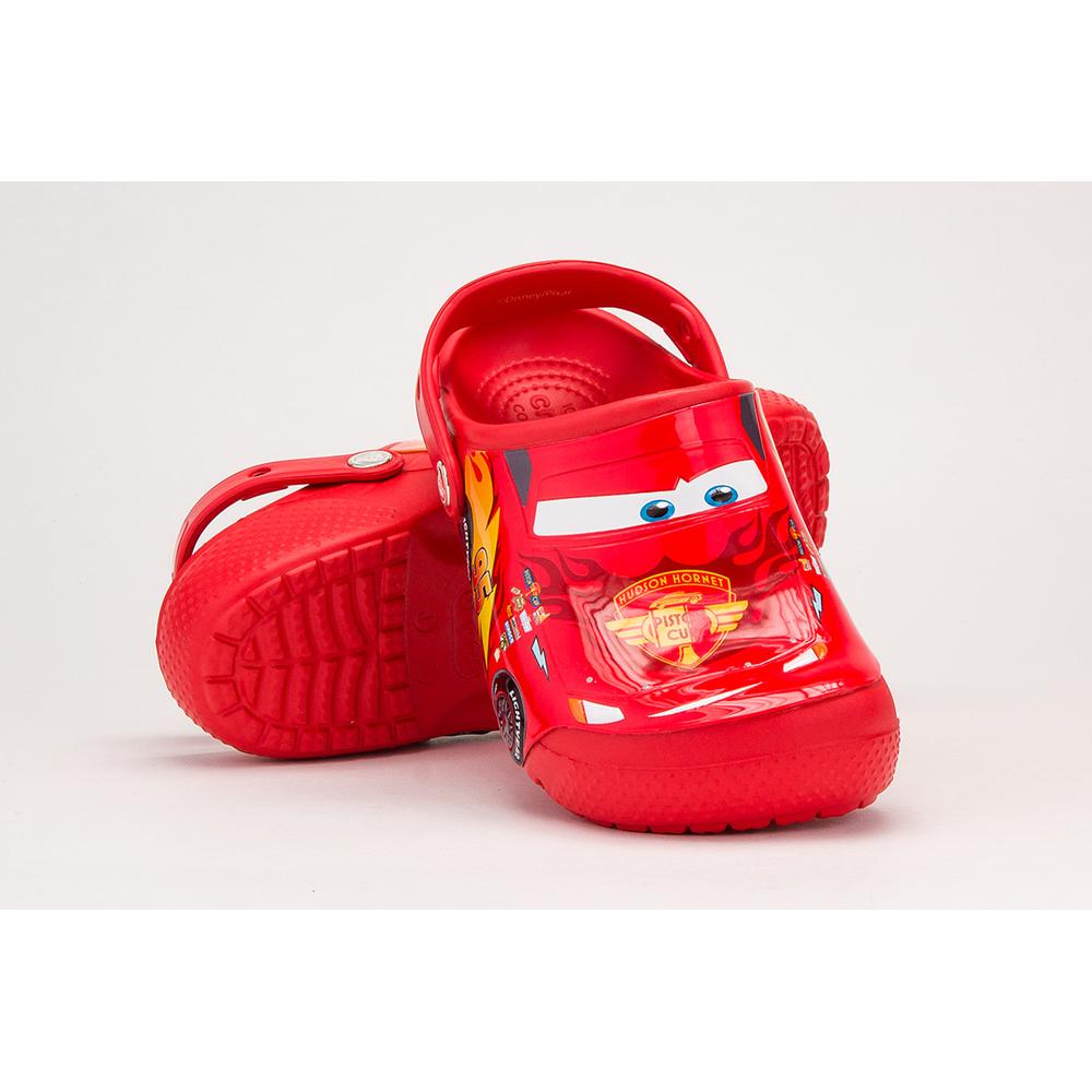 Žabky Crocs Fun Lab Cars Clog Flame 204116-8C1 - červené