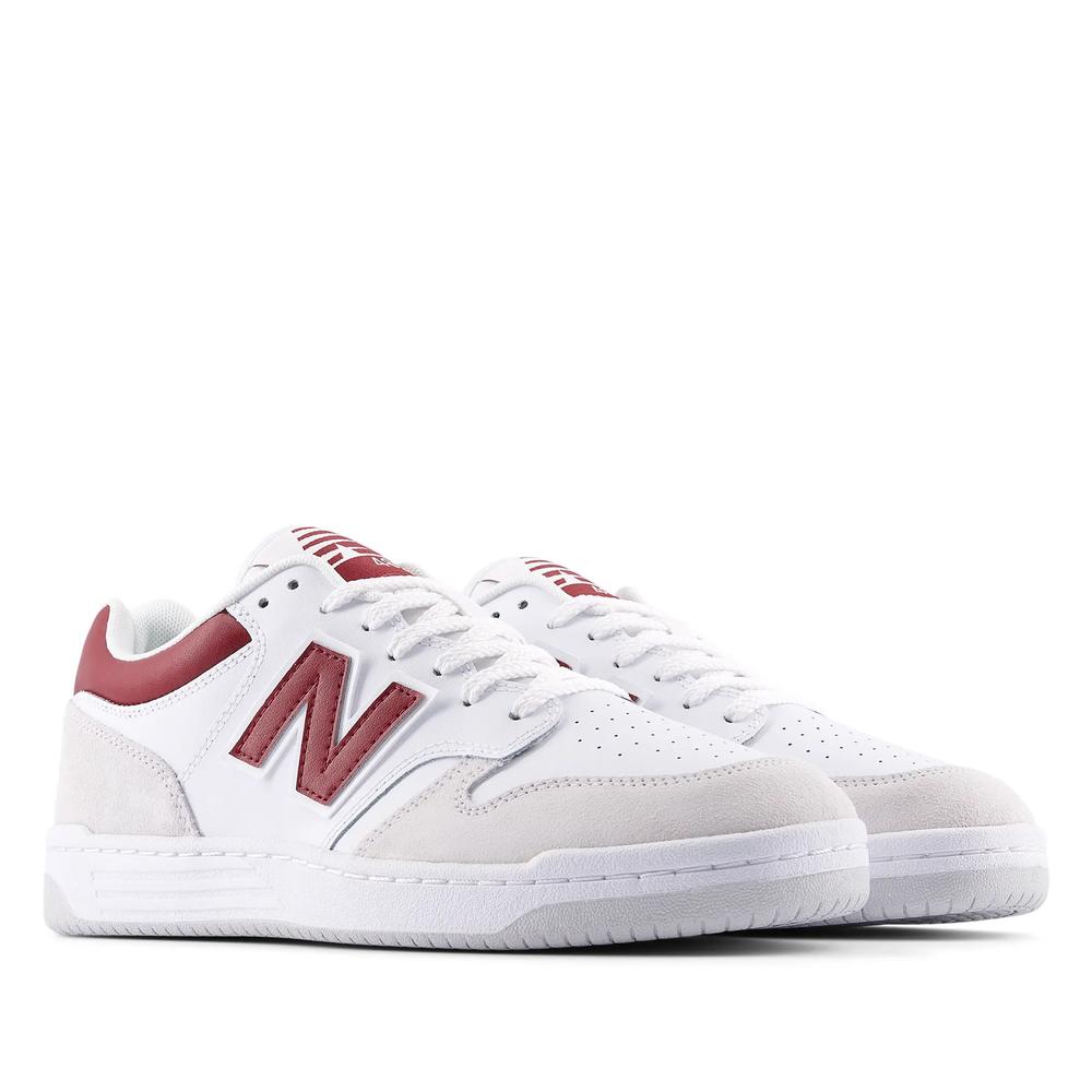 Unisex boty New Balance BB480LIR - bílé