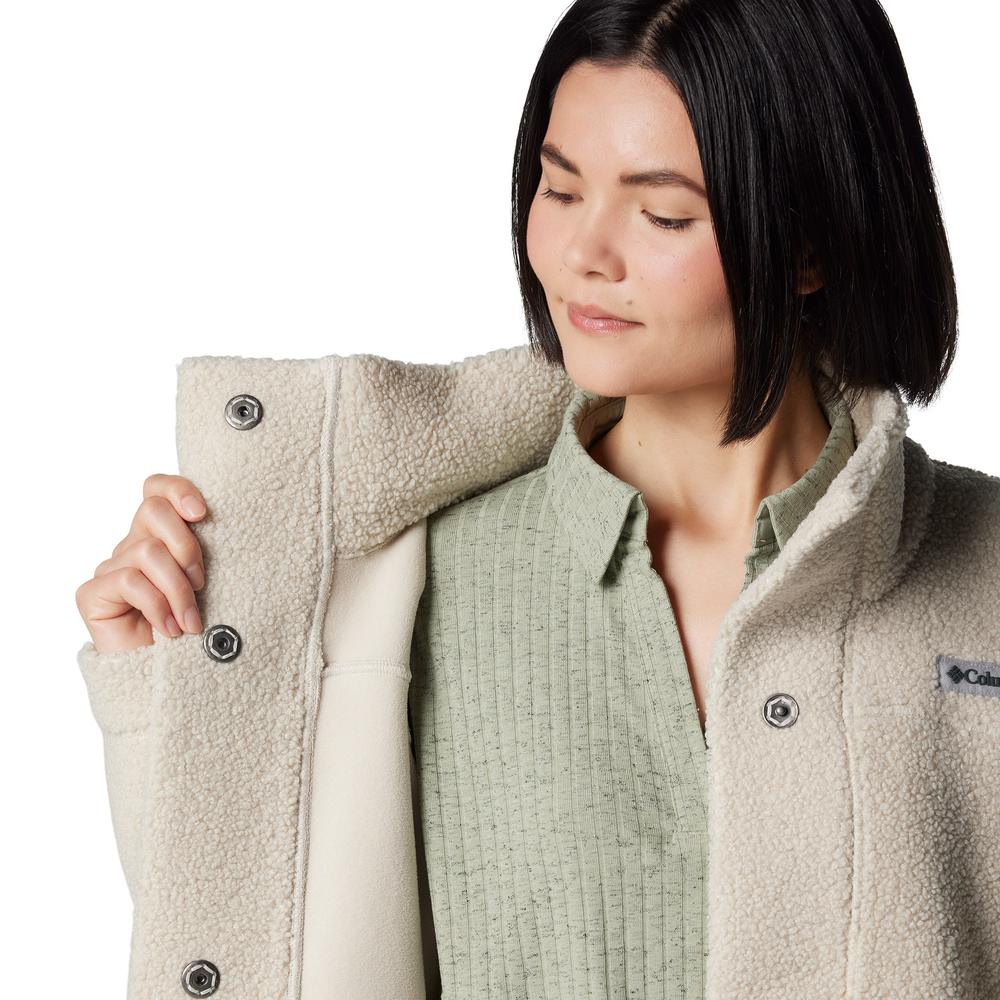 Dámská bunda Columbia Panorama Lon Sherpa Fleece 1862582278 - béžové