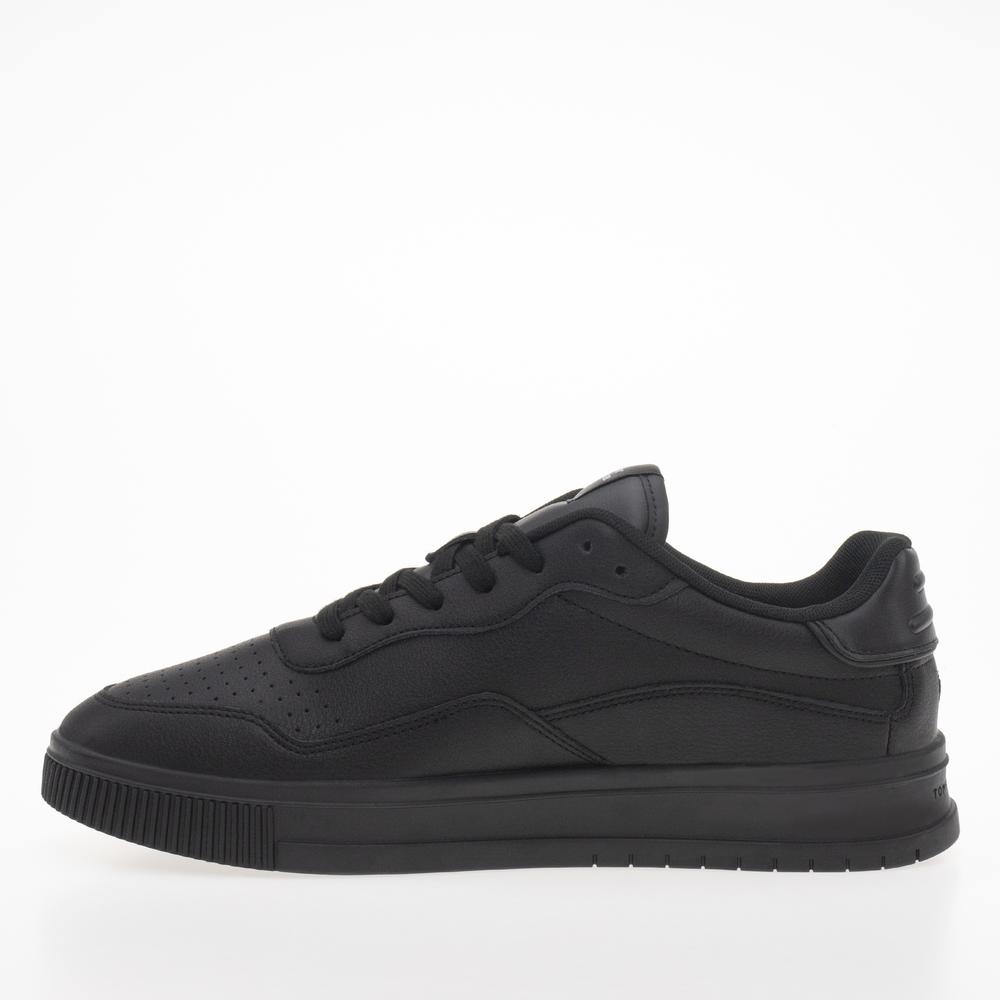 Boty Tommy Hilfiger Supercup Stripes Leather FM0FM04824-0GQ - černé