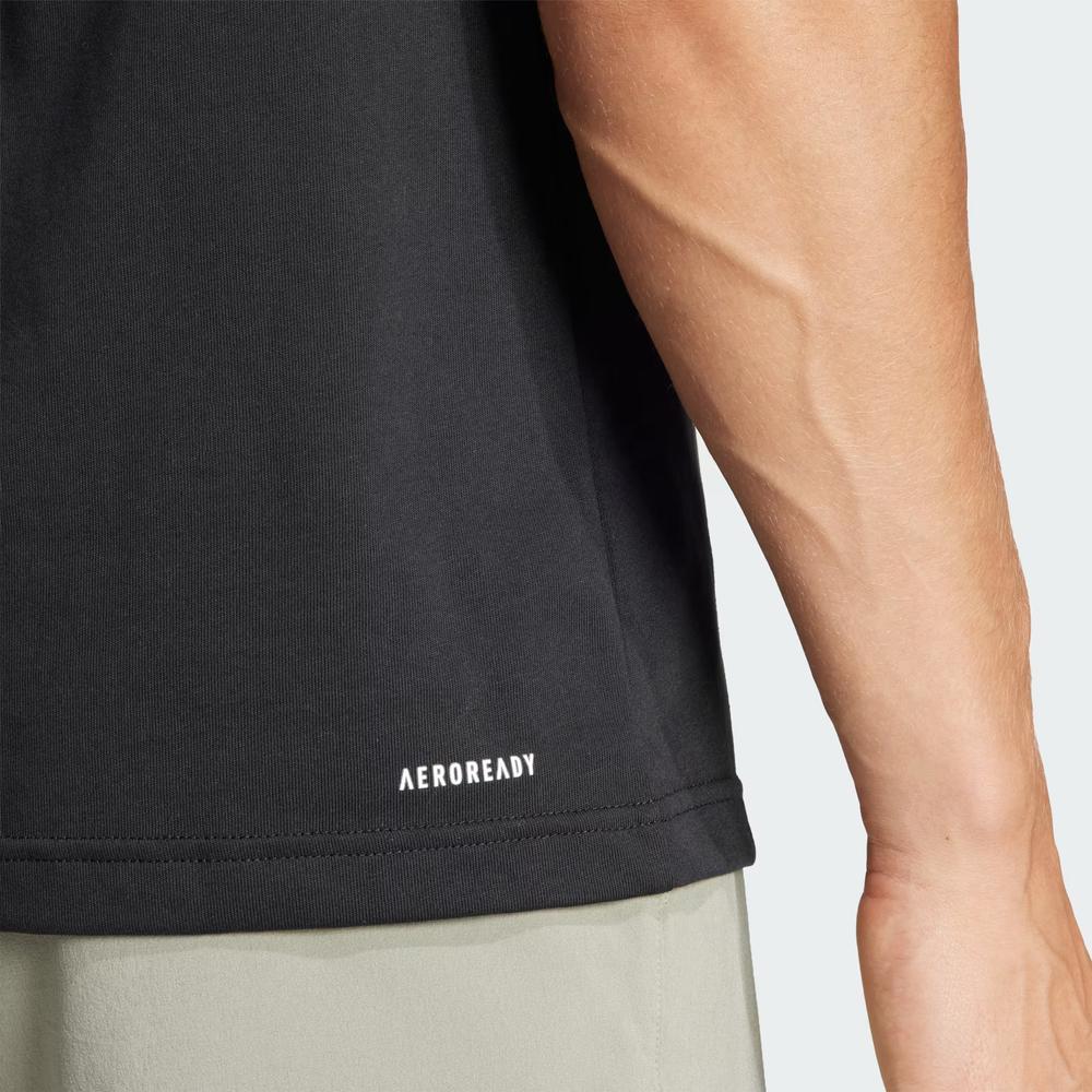 Tričko adidas Aeroready Tennis Logo Slam Graphic IS2419 - černé