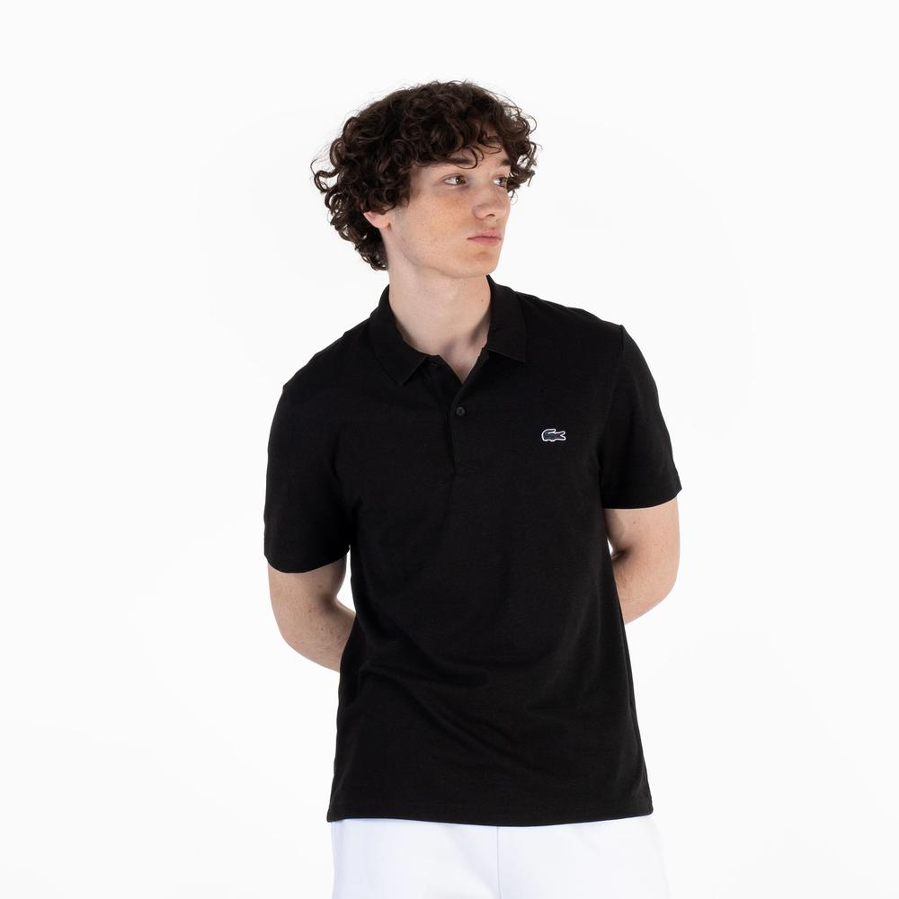 Tričko Lacoste Regular Fit Cotton Blend Polo DH5522-031 - černé