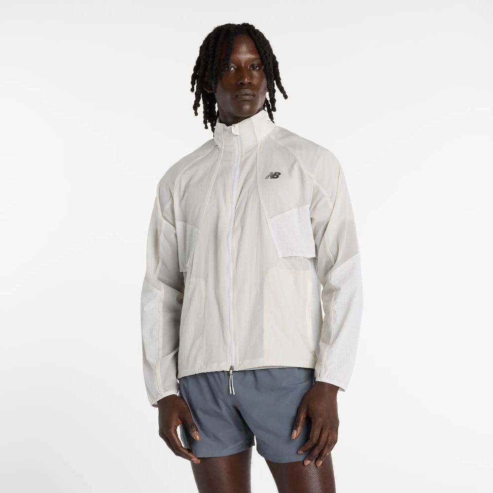 Pánská bunda New Balance MJ61U1I9GYM - šedivé