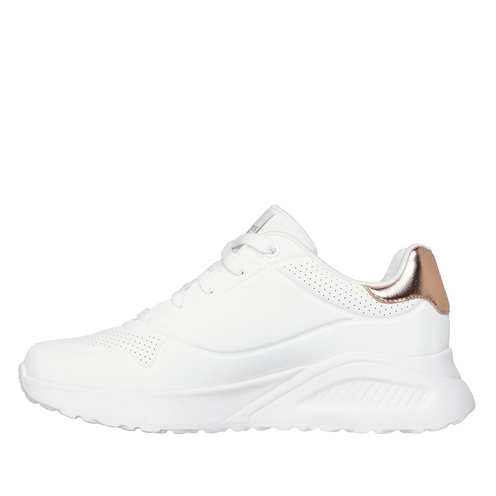 Boty dámské Skechers Uno Lite Shimmer Along 177291WHT - bílé