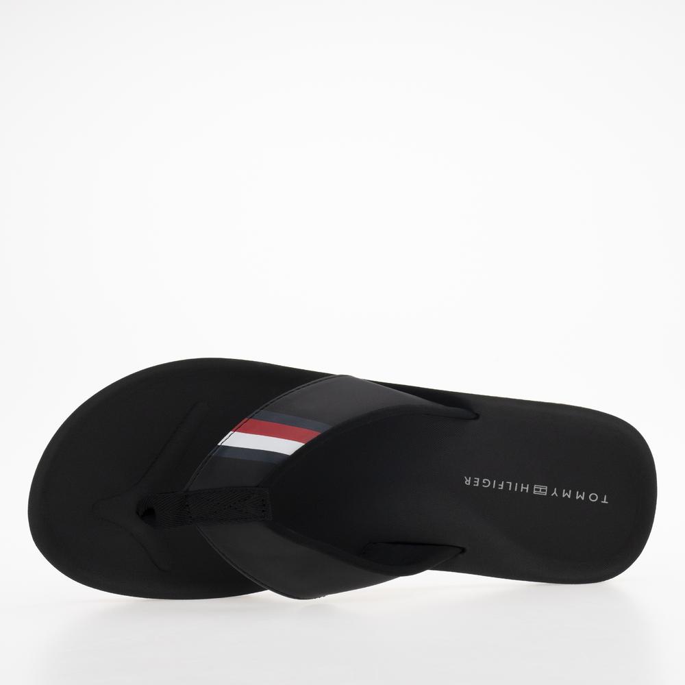 Žabky Tommy Hilfiger Comfortable Padded FM0FM04473-BDS - černé