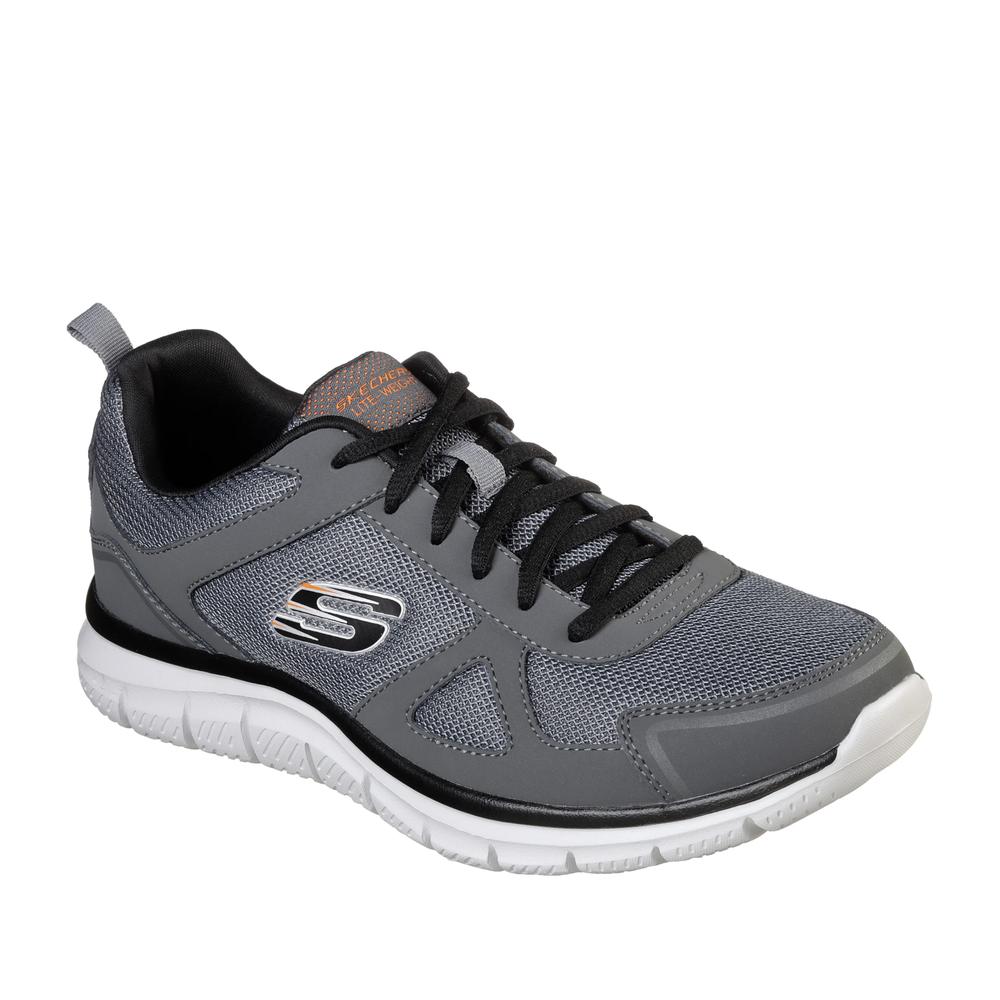 Pánské boty Skechers Track 52631CCBK - šedivé
