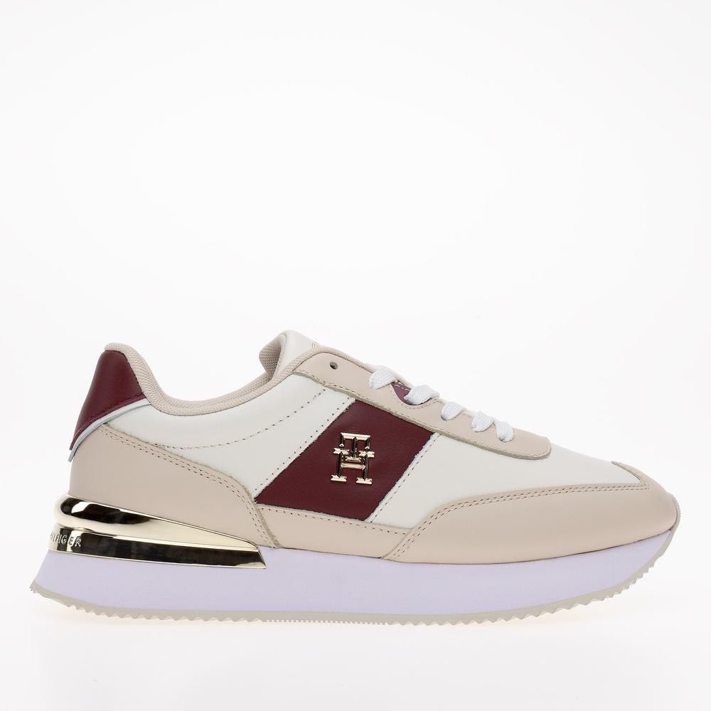 Boty Tommy Hilfiger Elevated Feminine Runner FW0FW07306-YBH  - béžové