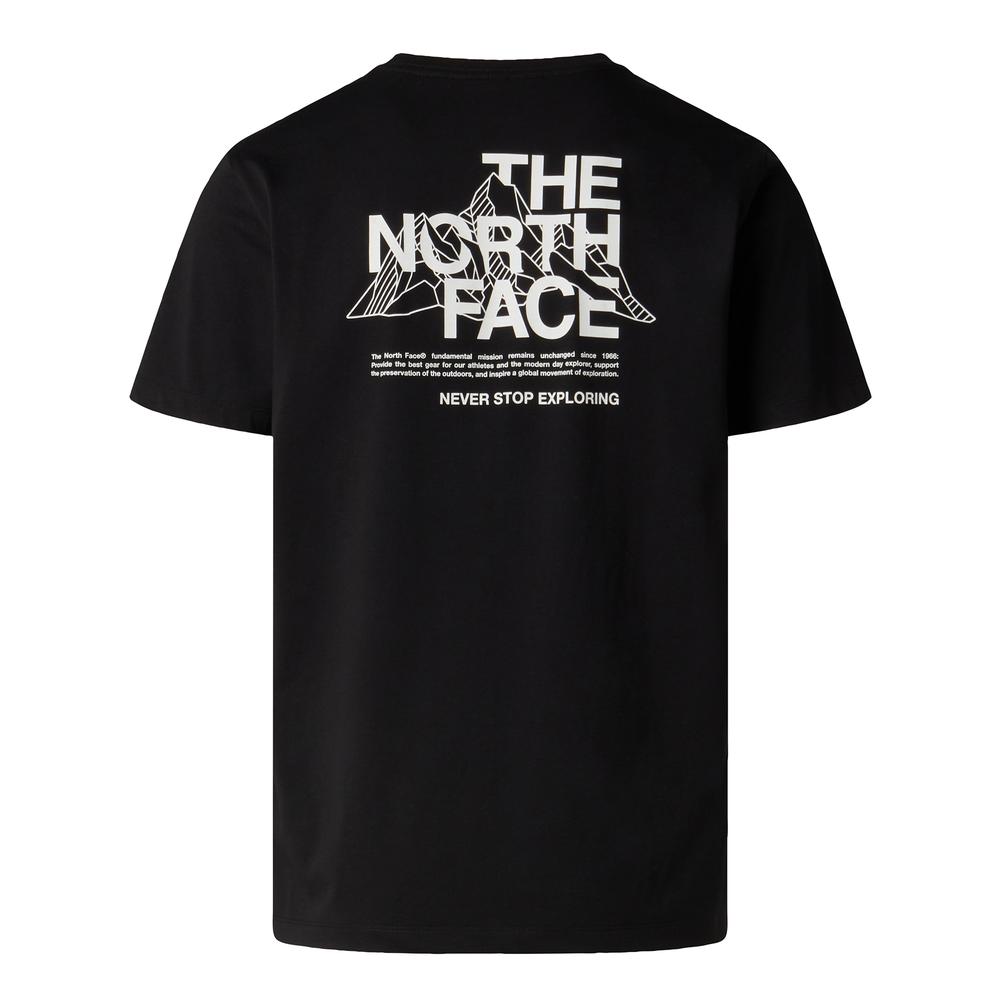 Pánské tričko The North Face Mountain Sketch 0A8GUZJK31 - černé