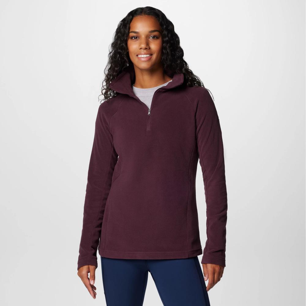 Dámská mikina Columbia Glacial IV 1/2 Zip 1802201606 - bordové