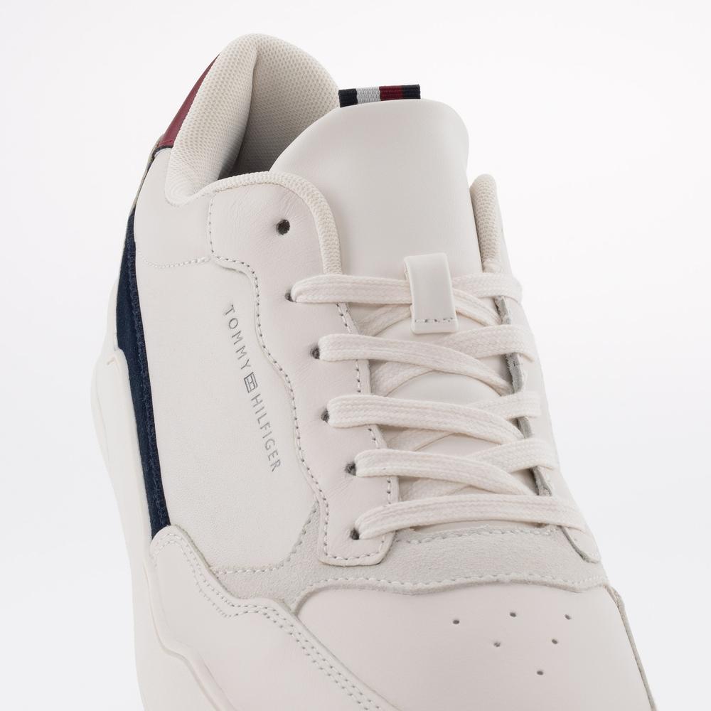 Boty Tommy Hilfiger Elevated Cupsole Leather FM0FM04490-AC0 - bílé