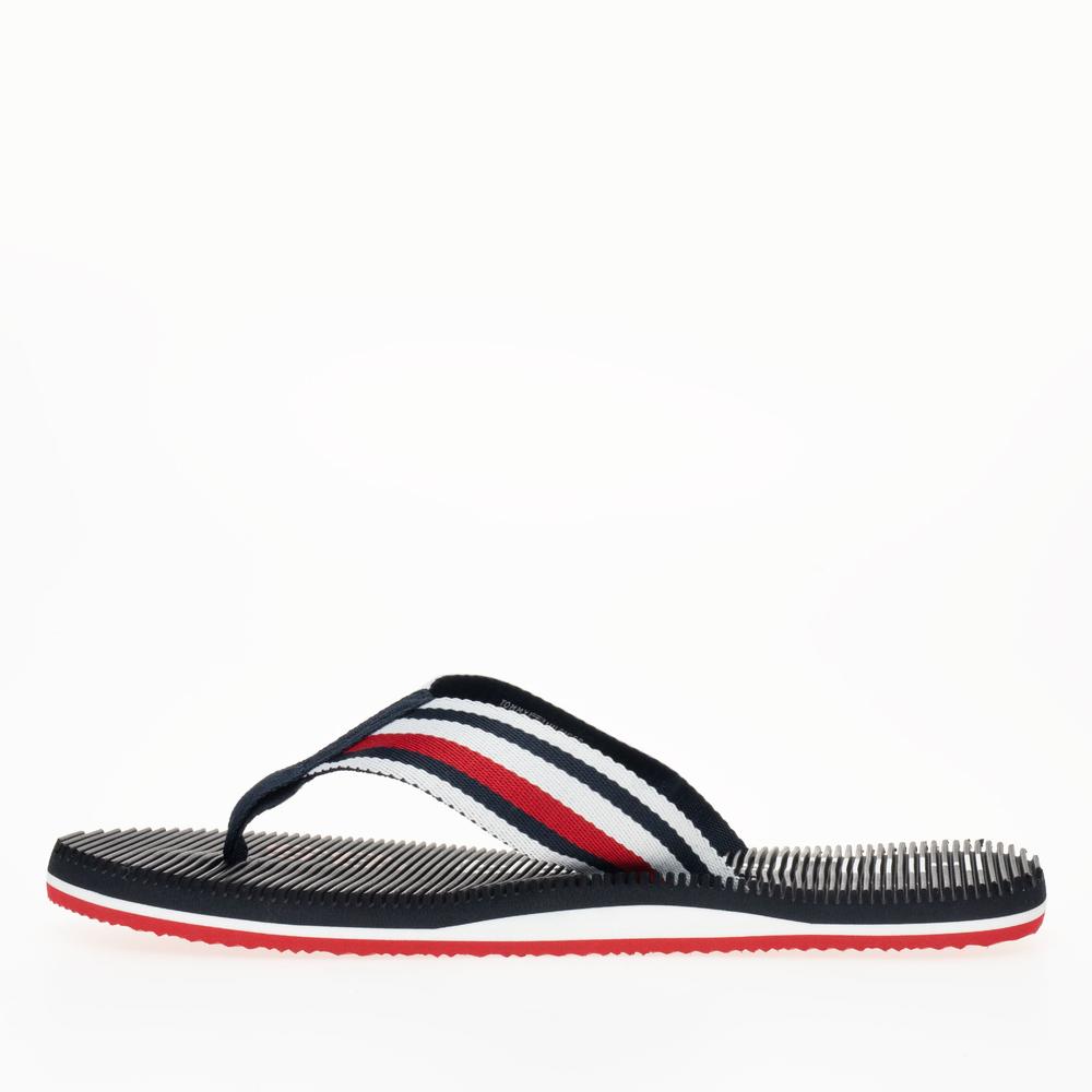 Žabky Tommy Hilfiger Massage Footbed Oly Beach Sandal FM0FM05025-DW5 - tmavě modrě